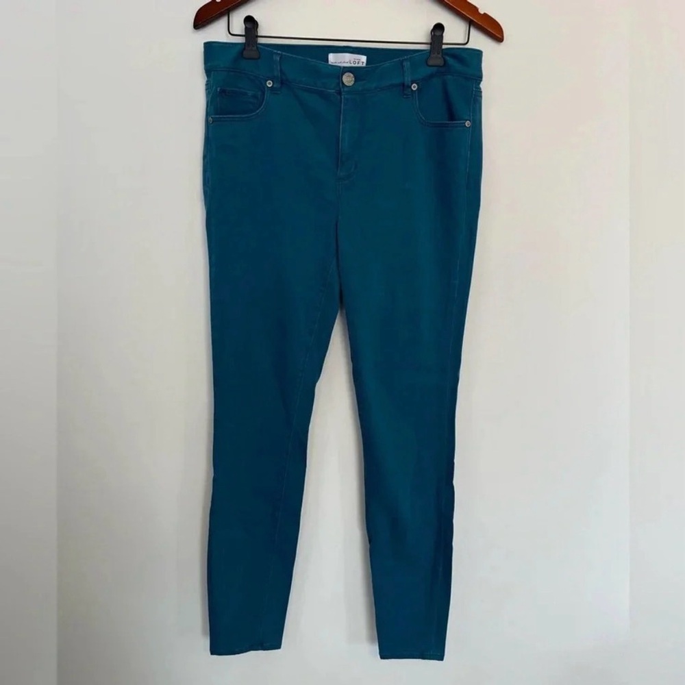 FREE with purchase LOFT Teal Skinny Jeans Size 10
